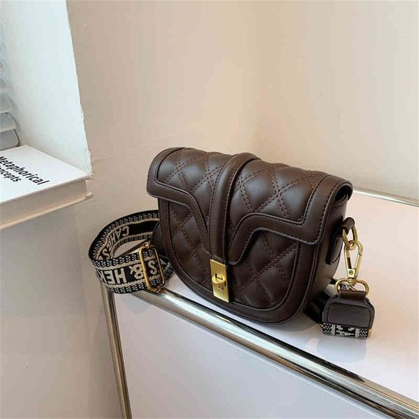 

designer sale advanced lingge bag women's fashion one shoulder saddle 2022 new autumn and winter messenger