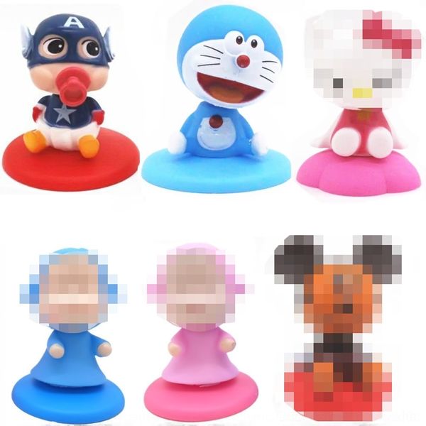 

2epgz cake decoration shaking car-mounted decoration baking dessert dressing toy baking doll dollscene head hand-made doll we5nd