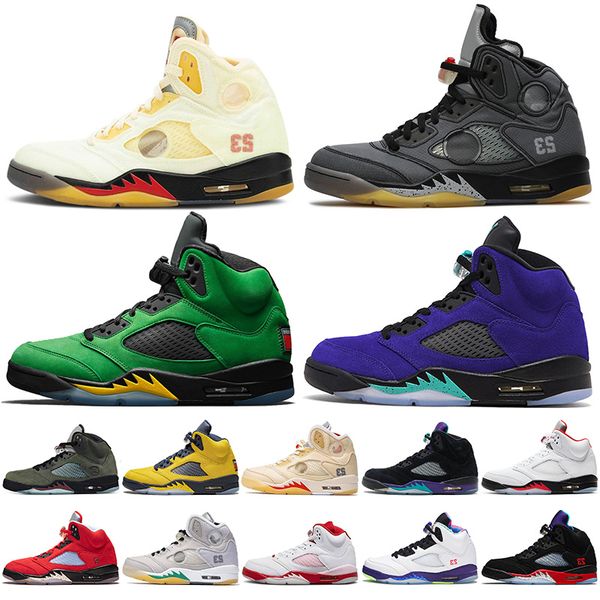 

wholesale 2021 jumpman 5 5s mens basketball shoes fire red muslin oregon ducks alternate grape hyper royal sneakers mens trainers