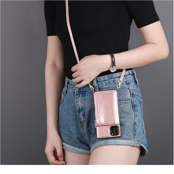 

for huawei mate 20 lite mate 30 pro p30 pro p40 lite shoulder lanyard zipper coin purse card holder crossbody squa qylsep