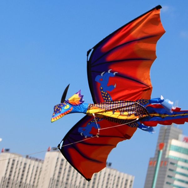 

new 3d dragon kite with tail kites for kites flying outdoor 100m kite line 1018