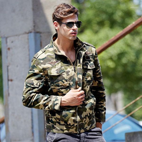 

autumn new style men camouflage jacket army workwear washing coat men's pure cotton casual men's wear 20181, Black;brown