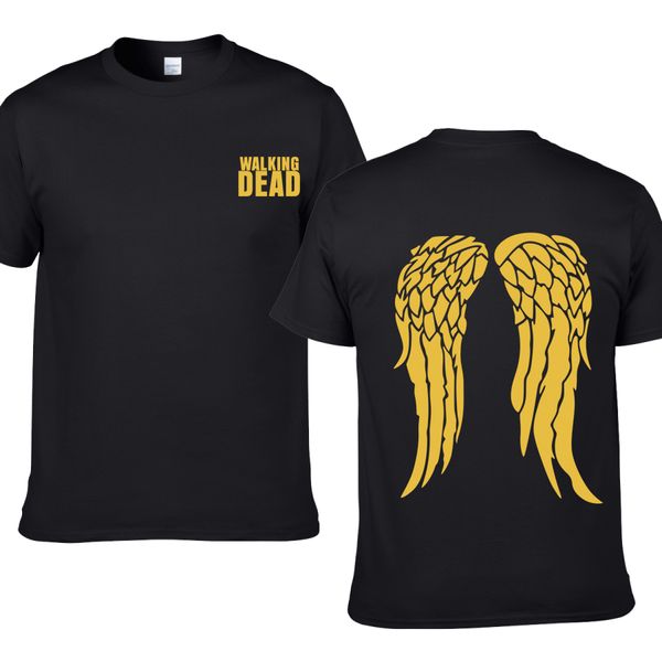 

sport the walking dead cotton men t-shirts hip hop fashion cool t shirts men loose creative streetwear novelty angle tee men