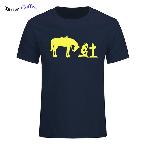 

new fashion saab cowgirl cross praying horse o neck short sleeved printed summer tshirt sport hooded sweatshirt hoodie men t shirt
