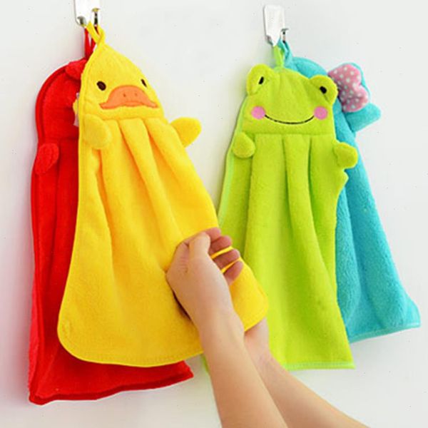 

baby hand towel soft towels childrens cartoon animal hanging wipe bath face