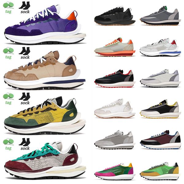 

2022 arrival sports vaporwaffle casual shoes for mens women sesame bright citron clot net orange white grey ldv waffle tennis trainers sneak, Black