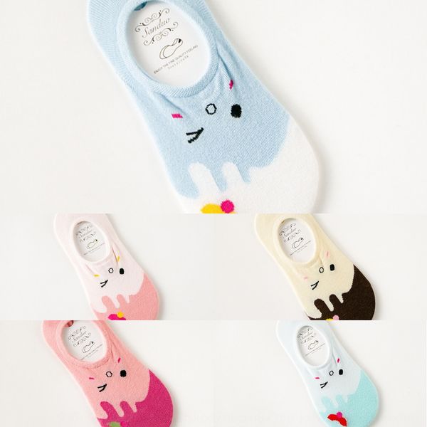 

female boat cotton cartoon expression invisible shallow mouth female boat new cotton socks baita women's socks zp7wa, Black