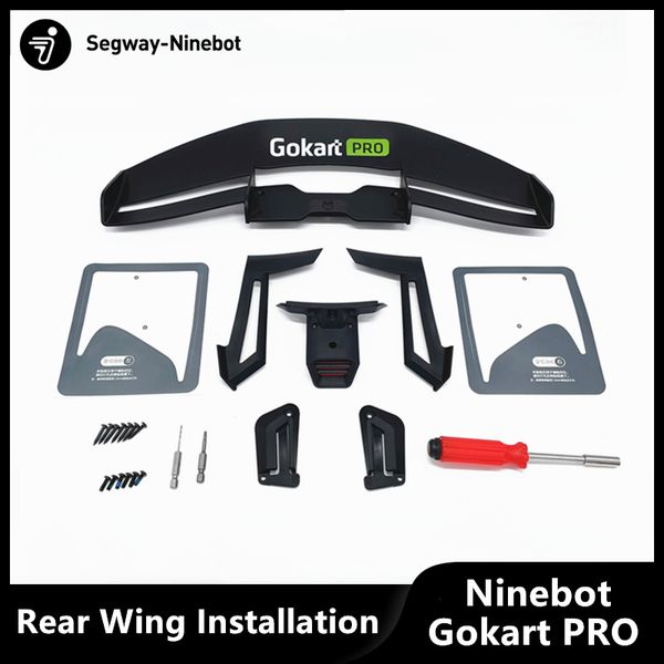 

original electric scooter rear wing installation kit for ninebot gokart pro refit self balance scooter accessories spare parts