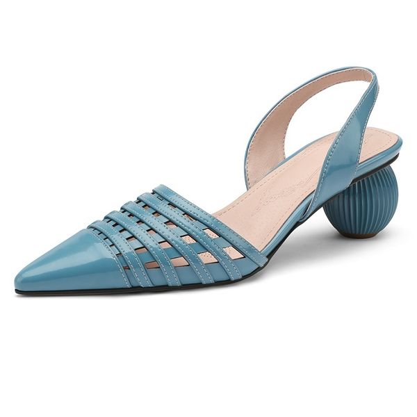 

2021 fashionable arrivals high heels party elegant female black blue shoes woman summery sandals size 34-45 ne5g