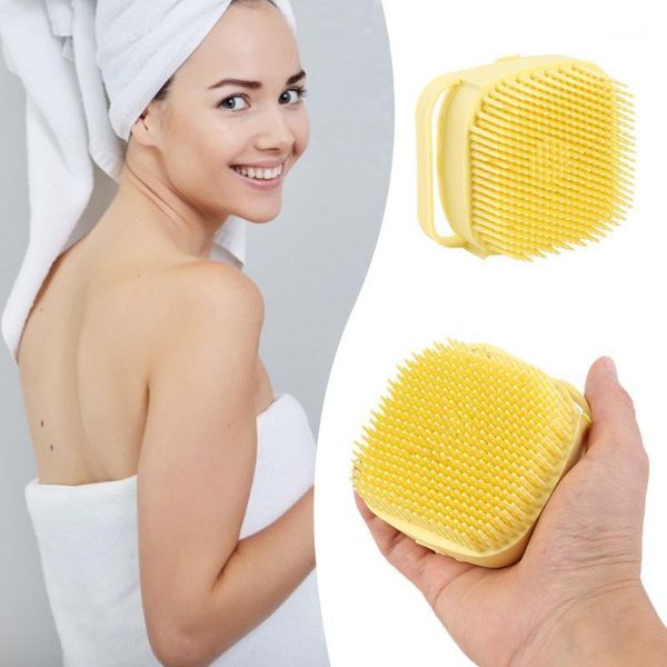 

bath brushes, sponges & scrubbers silicone scalp massage shampoo brush shower body hair washing comb scrubber multifunction brush1