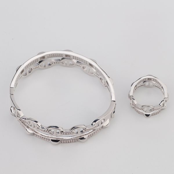 

2020 fashion bracelet silver rose gold nail bracelet h jewelry women bracelets rings the creative personality charm bracelet, Black