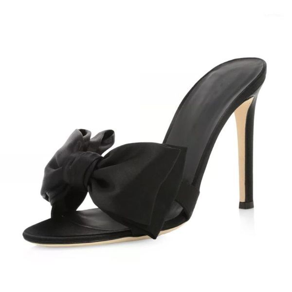 

sandals lovirs women high heel bowknot black slipper open toe dress stiletto shoes party wedding shoes1