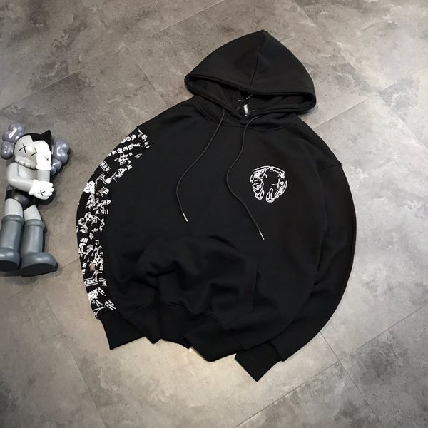 

croxinmanyin arm spanish exclusive hoodie for men and women in autumn 20, Black