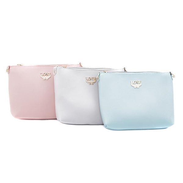 

women solid shoulder bag zipper chain solid color crossbody bag phone coin small korean style bolsas feminina saco