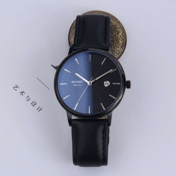

luminous watch men's real simple belt fashion men's watch waterproof fashion quartz electronic high school student watch, Slivery;brown