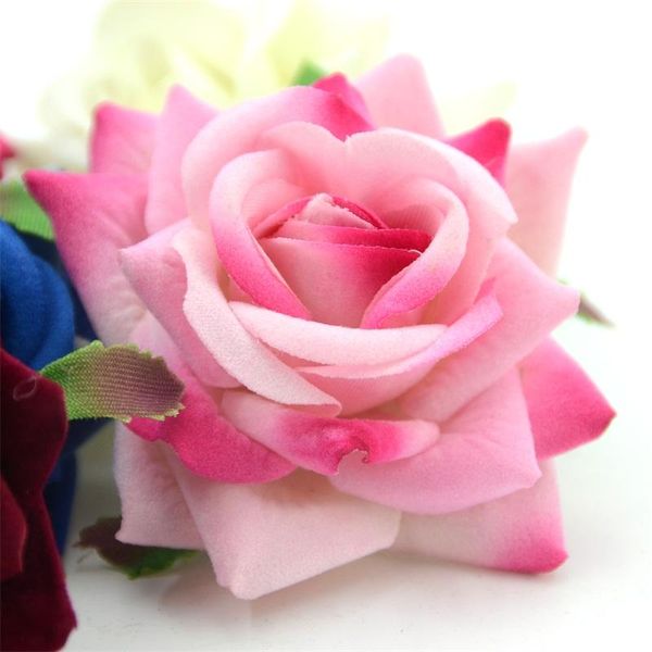 

20pcs 5.5cm silk artificial flower heads for home wedding decoration diy scrapbooking fake flower wall garden craft wmtebv