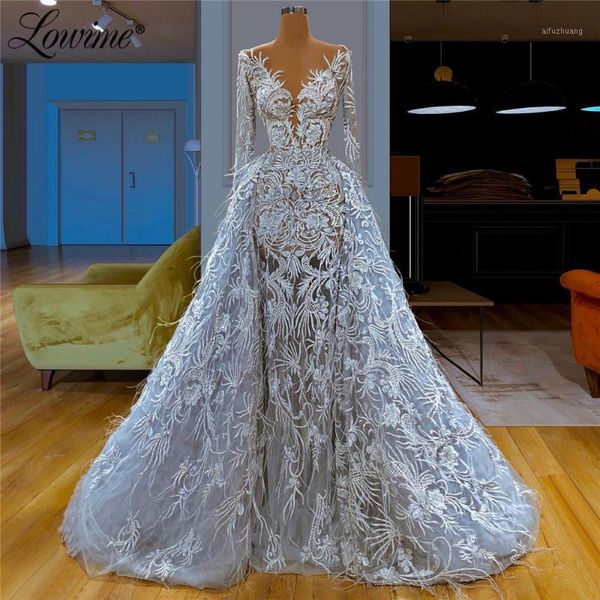 

light blue deep v neck feather lace evening dress ilusion 2020 prom dresses dubai arabic women wedding party gowns vestido1, White;black