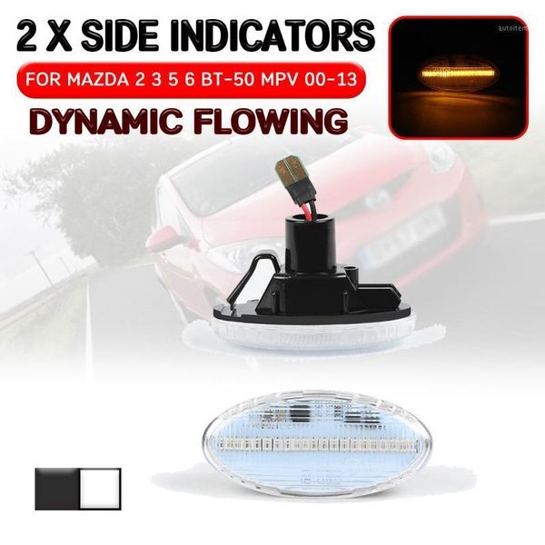 

for 3 bk 2004-2011 for 2 2011-2013,5,mpv 2000-2006 car led dynamic side marker light flowing turn signal light lamp1
