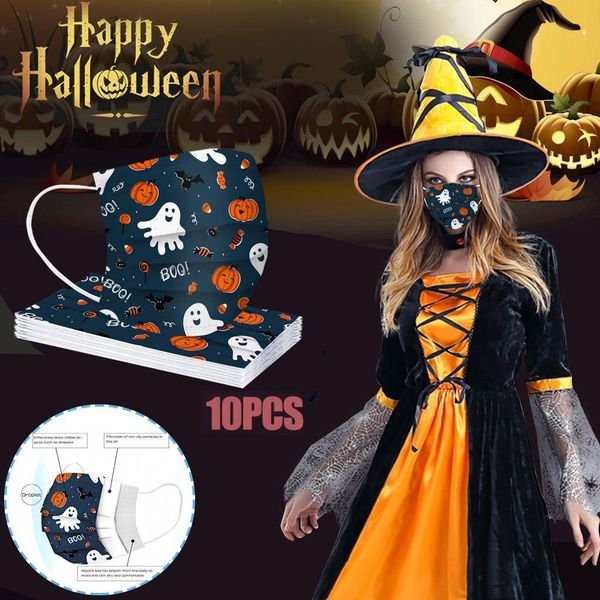 

5шт одноразовые маски halloween cosplay маски forfacefabric face-маска mascherine mascarillas desechables mondmasker masque 5шт cheapes wmtc