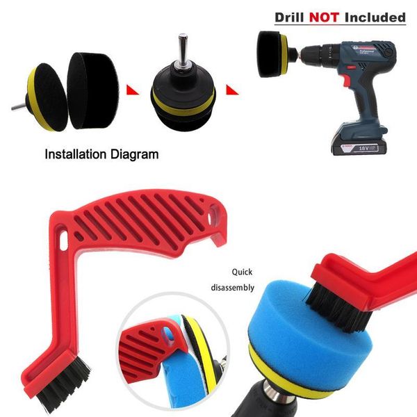 

21pcs 3inch (80mm) car foam drill polishing pad kit car polishing disc 16pcs buffing pads,wool pads,multifunctional sqcshv