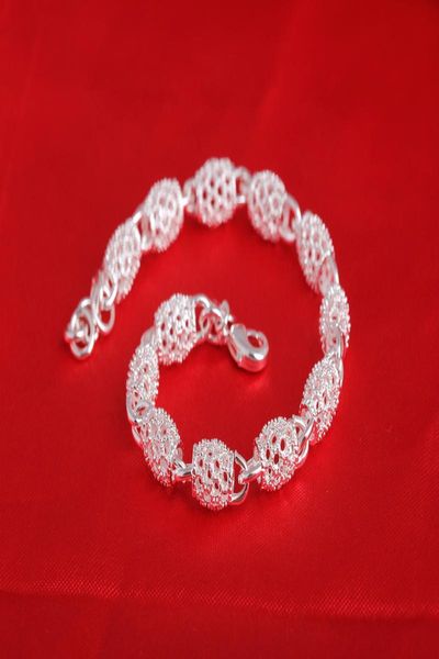 

beautiful elegant wedding women lady silver plated color chain bracelet fashion gorgeous jewelry wholesale lh040 h bbygqy, Black