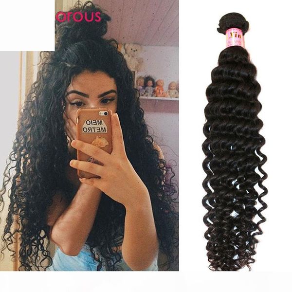 

glamorous virgin human hair 1 bundles deep wave curly brazilian hair weaves 8-34inch natural color peruvian indian curly hair extensions, Black