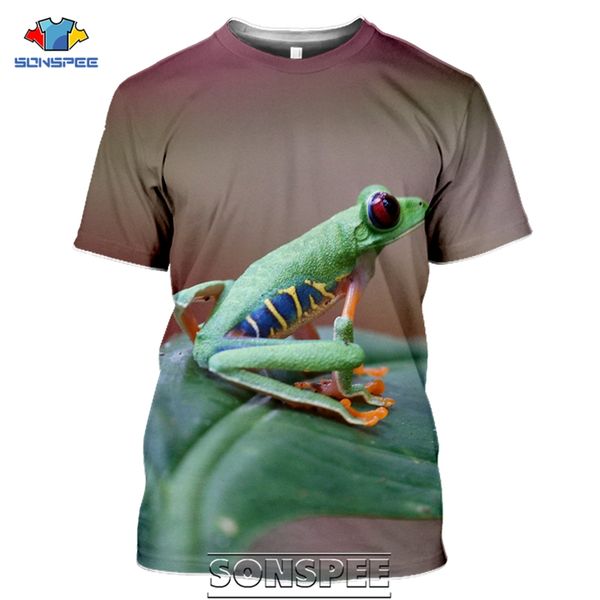 

tree frog cartoon natural red eyed frog mens homme 3d print shirts aesthetic horror hentai men clothing