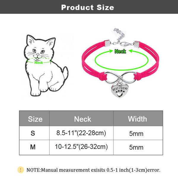

cute cat collars adjustable pet puppy kitten collar heart tag accessories necklace for small dogs cats kitty chihuahua wmtfhc