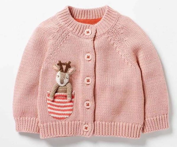 

animal winter new girl's cotton cartoon pattern children's sweater, Blue