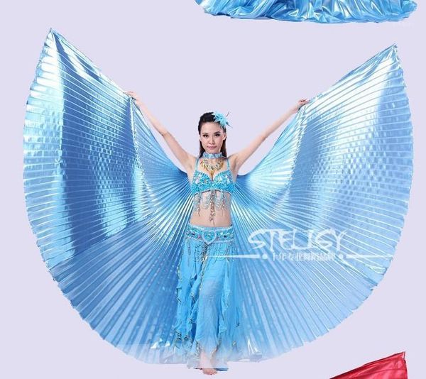 

wholesale-1pcs gold egypt costume isis belly dance wings dance wear wing with adjustable neck collar worldwide1, Black;red
