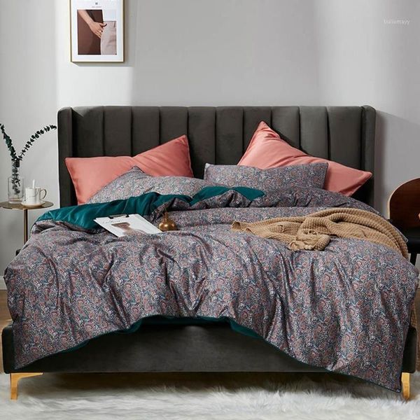 

svetanya bohemian paisley silky egyptian cotton bedding set print sheet pillowcase duvet cover  king size linens1