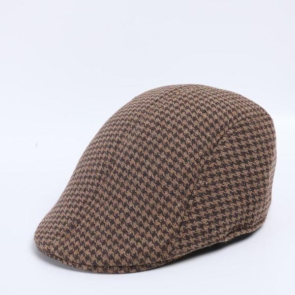 

berets beret hat women flat cap men soft houndstooth retro hats causal breathable winter comfort berret femme #2o04, Blue;gray