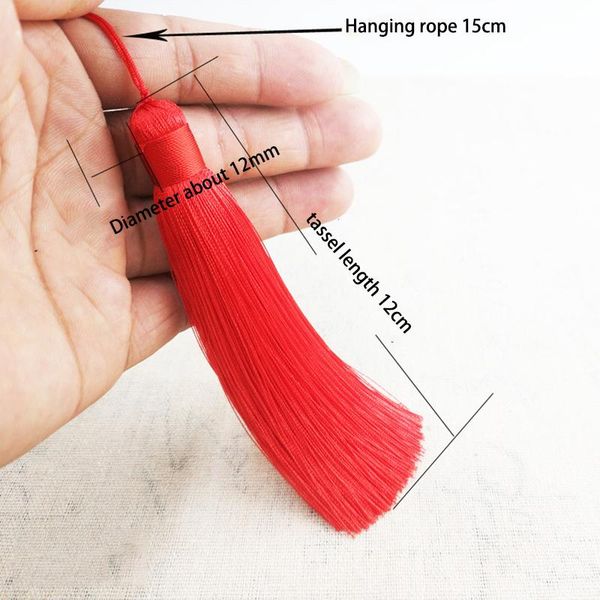 

1 шт. 12 см silk tassel bringe bringe висит веревочка tassels taskels tastrics taskes tassels подвеска для шторных украшений diy h bbyxpo