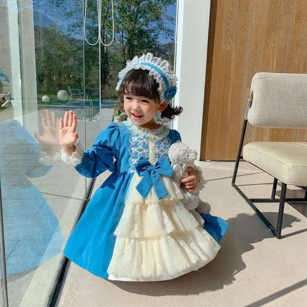 

and spring spanish autumn drs girl's children's lolita skirt, Red;yellow