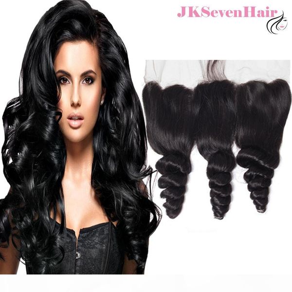 

10a grade свободная волна девственницы бразильское человеческих волос 13x4inch кружева фронтальная малазийский перуанский индийский уха до у, Black