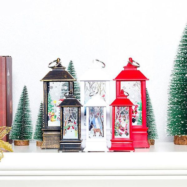 

новогоднее украшение подсвечник подвеска рождество мини таблица декор лампа украшения рождество творческий printed подарков ветер свет кпт w