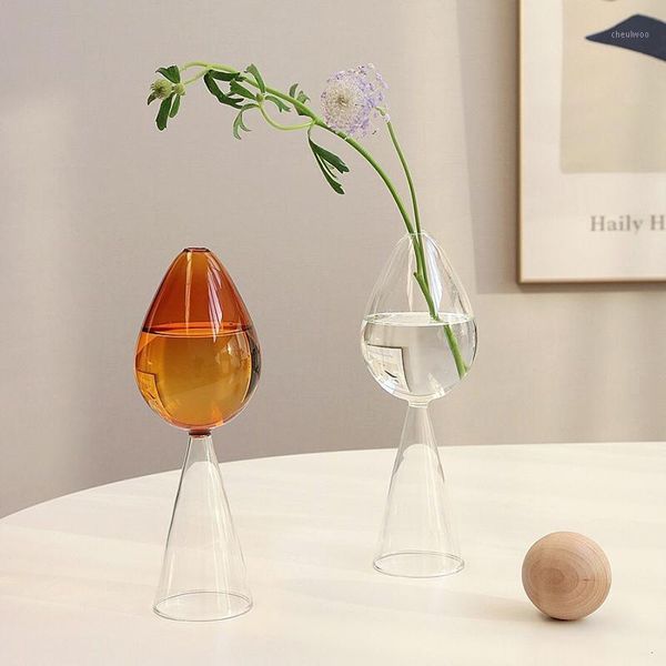 

glass nordic flowers vases table decorative vase decoration minimalist nordic homes plants arrangement holder1