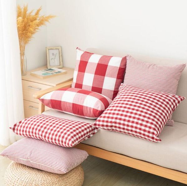 

buffalo check плед throw covers декоративные квадратные подушки крышки случая подушки наволочку 18x18