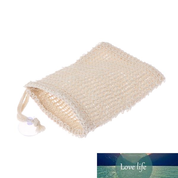 1PC Komfortable Blase Blister Mesh Seife Saver Schäumen Tasche Mode Schöne Natürliche Ramie Dusche Peeling Schwamm Beutel Net