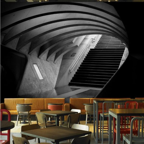 

modern 3d stereoscopic wallpaper science ladder wall murals for bar ktv restaurant hallway background walls papers home decor