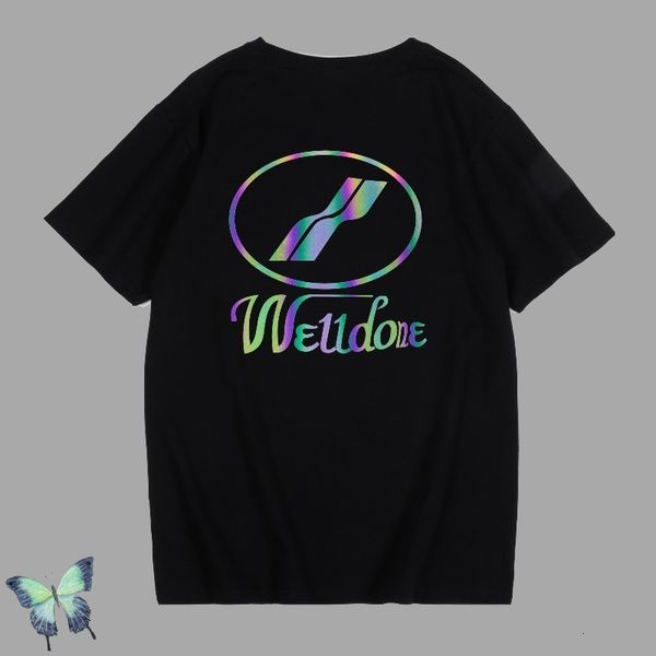 

2021 new 3m laser welldone t-shirt couple dress well we 11 done tees fast shipping t shirt zxoy, White;black