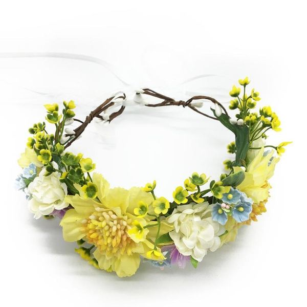 

flower wreath crown wedding party hair accessories girl flower wreath headband floral garlands women headdress o qylwkf