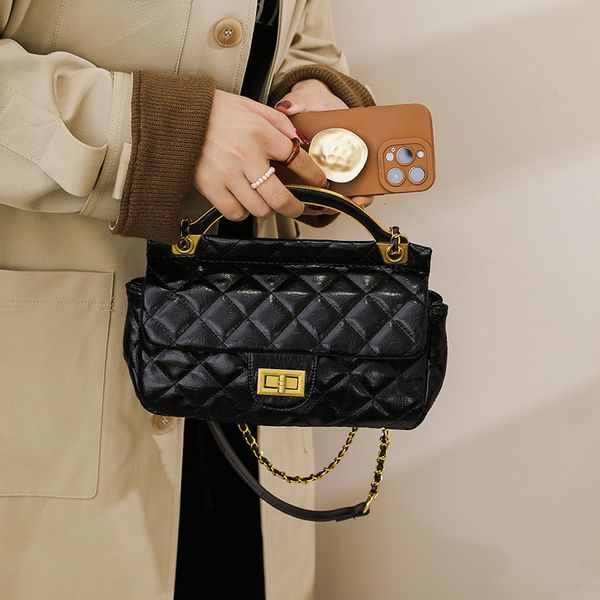 

chain bag versatile ins chain messenger frosted princess diana female 2021 winter new fashion