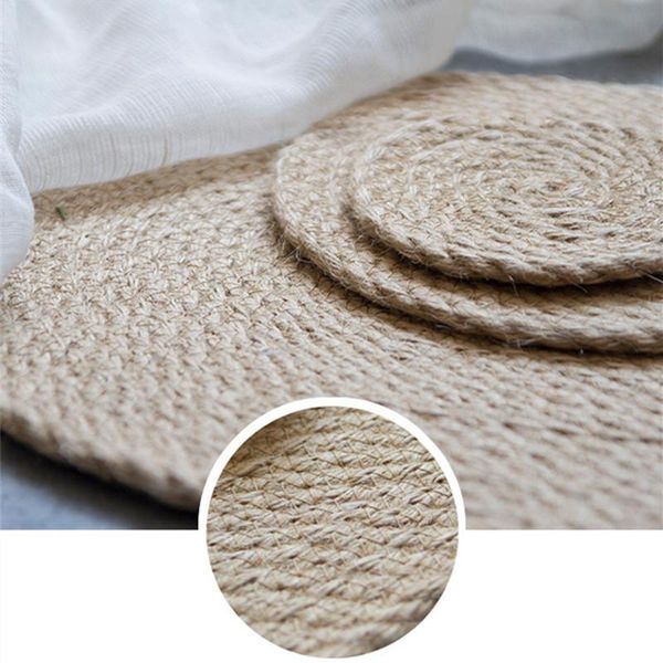 

белье для рук woven обеденный стол мат теплоизоляционный пот держатель круглый подстаканники кофе пить чай чашка таблица placemats кружки co