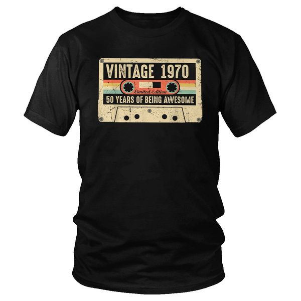 

sport vintage 1970 t shirt made in 1970 t-shirt 50th birthday retro style tshirt 100% cotton big size breathable cassette tee
