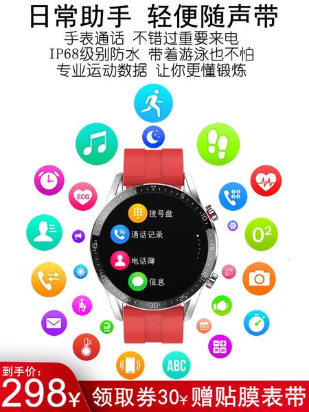 

fashion round screen intelligent sports bracelet blood prsure busins huawei payment glory heart rate male multifunctional female health