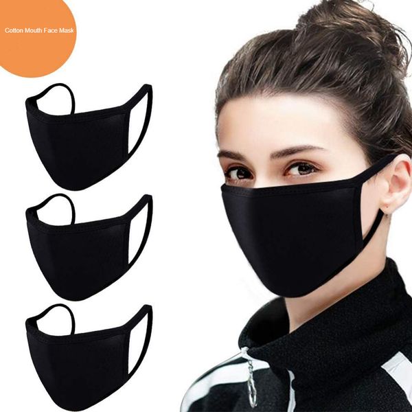 

factorytoizmouth anti dust face mask black muffle for cycling camping travel,100% cotton washable reusable cloth masks