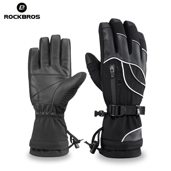 

rockbros осень зимний велосипед полный палец термические теплые лыжи ветрозащитные велосипедные перчатки спортивный сенсорный экран велосипе, Blue;gray
