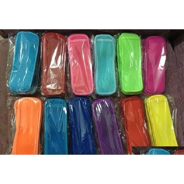 

300pcs popsicle holders pop ice sleeves er edge covering 18cmx6cm neoprene waterproof for kids summer kitch jllwsc allguy