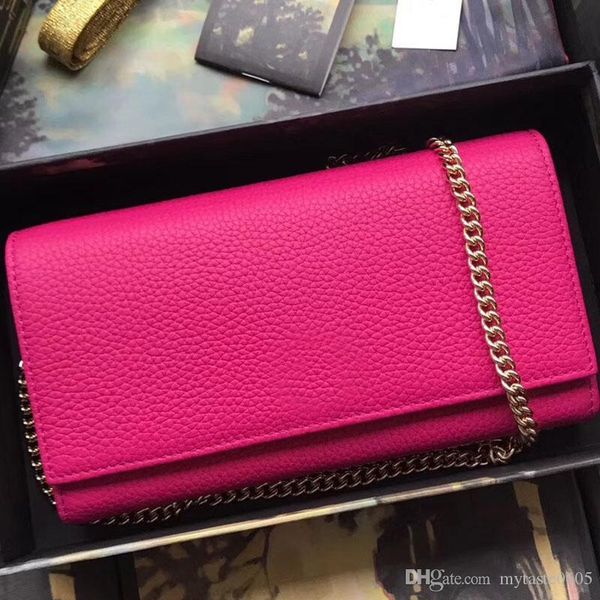 

19см imported телячья кожа цепи сумка держатель карты crossbody сумка 3 цвета